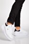 Unisex Sneakers White High Sole Lightweight Synthetic Leather - 3