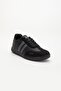 Men's Sports Shoes Black Samba Model Thin Sole Lace-Up - 4
