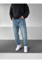 Blue Washed Distressed Boyfriend Jeans - 5