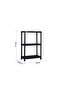 Milano 3-Tier Plastic Shelf – Extendable Plant Stand, Bathroom & Living Room Storage, Black - 8