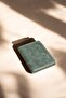Vertical Card Holder Genuine Leather Slim Card Holder Men's Wallet Green - 3