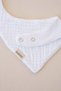 Double-Sided Bandana Baby Bib Set of 2 Gray, White - 4