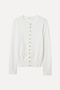 Women's Black Crew Neck Knitwear Cardigan - 5