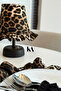 Leopard Linen Frilly Wireless Table Lamp - 2