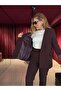 Patterned Cuffed Blazer Jacket - 6