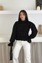 Black Fisto Brode Detailed Knitwear Blouse Standard Size - 5