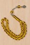 Sphere Cut Ant Fossil Tassel Powder Amber Prayer Beads - 5