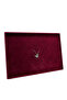 Suede Fabric Burgundy 34-24 cm Pedestal Necklace Display Stand with 17 Pads