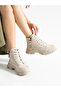 Jour Cream Stitched Sole Women's Boots - 3
