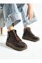 Soir Brown Orthopedic Women's Boots - 4