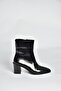 V250330309 Black Thick Heeled Women's Boots - 5