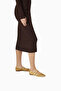 Miranda Gold Metallic Leather-Mesh, Square Toe Buckle Mary Jane Women's Shoes - 2