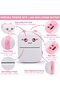 Pocket Mini Printer, Portable Printer with 12 Rolls Printing Paper for iOS Android Smartphone - 2