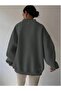 V-Neck 3-Thread Women's Sweatshirt - 3