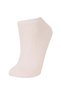 E2126 Multi-Colored Women's Comfortable Elastic 5-Piece Cotton Booties Socks - 4
