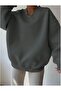V-Neck 3-Thread Women's Sweatshirt - 2