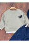 Stretch Fabric Jeans Reversible Hat Embroidered Sweatshirt 3-Piece Baby/Boys Set - 5