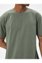 Basic T-Shirt Slim Fit Crew Neck Short Sleeve Cotton - 5