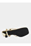 Gold Kitten Heel Thong Sandals - 7