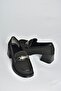V820146304 Black Fabric Thick Heeled Women's Shoes