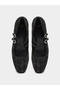Black Tweed Block Heel Mary Jane Shoes - 6