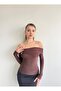 Asymmetrical White Long Sleeve Madonna Blouse Crop with Top Buckle Detail - 7
