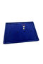Suede Fabric Navy Blue 34-24 cm Pedestal Stand with 8 Pads - 3
