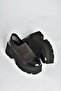 V272906404 Black Fabric Thick Soled Women's Shoes - 7