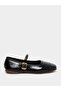 Black Buckle Strap Mary Jane Shoes