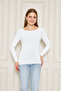 Boat Neck Long Sleeve Basic Women's T-Shirt – Comfortable and Stylish - 2