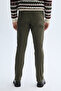 Men's Khaki Slim Fit Trousers - 5
