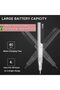 Rechargeable 24W Silver Nail Drill 35,000 RPM Portable USB-C E-File Kit with 800mAh Battery & 6 Bits - 4