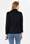 Women's Black Patterned Knitwear Casual Cardigan Arm-26K001006 - 8