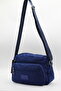 Water Resistant Fabric Women's Shoulder Bag Navy Blue Crossbody Bag - 5
