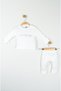 Sweet Mouse 3-Piece White Baby Set (0-12) - 2