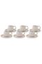 Saturn Platin Set mit 6 Kaffeetassen - 2
