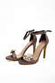 Perla Glittery Detachable Buckle Detailed Heeled Shoes - 4