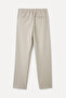 Men's Khaki Straight Fit Elastic Waist Trousers - 2