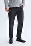 Men's Anthracite Loose Fit Elastic Waist Trousers - 3