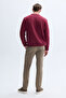 Men's Khaki Slim Fit Trousers - 2