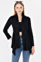 Women's Black Patterned Knitwear Casual Cardigan Arm-26K001006 - 4