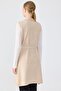 Double-Breasted Collar Buttoned Knitwear Vest Beige - 4