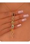 Women's Colorful Gold Steel Y Necklace Trendy Elegant Daily Colorful Exquisite Design - 4