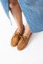 Juno Women's Suede Lace-Up Loafers Casual Ballet Flats - 2