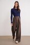 6938 Women's Crew Neck Ribbed Knitwear Body Navy Blue - 2