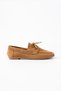 Juno Women's Suede Lace-Up Loafers Casual Ballet Flats - 8