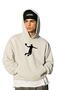 3-Ply Combed Cotton Basketball Playing Printed Unisex Hooded Sweatshirt