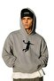 3-Ply Combed Cotton Basketball Playing Printed Unisex Hooded Sweatshirt