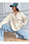 Zippered Knitwear Sweater - 3