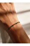 Natural African Turquoise Stone Elevator String Unisex Bracelet with Steel Accessories